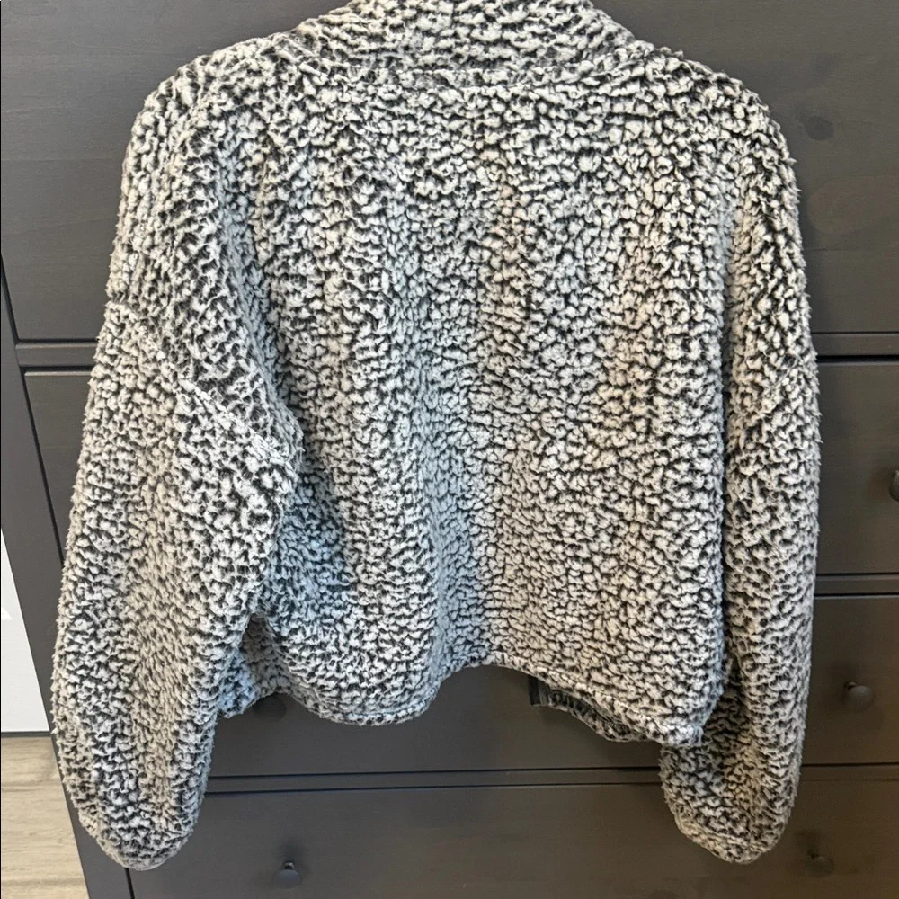 Express Black and White sherpa Jacket